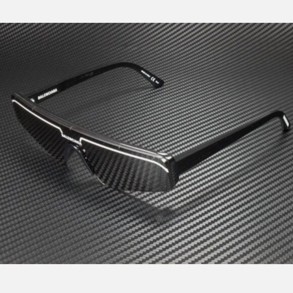 New BALENCIAGA Unisex Black Sunglasses